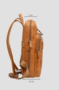 [1251685ba7697318c-M0] Hakiki Deri Unisex Sırt Çantası – Laptop Bölmeli, Suya Dayanıklı, Çok Gözlü | Roma 1251 | B2B (Tiguan Camel) - Galeri Görseli 3