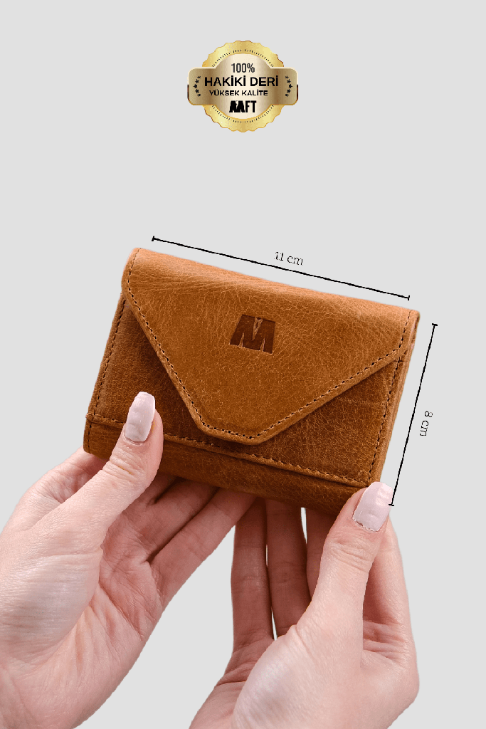 Hakiki Deri Kadın Akordiyon Cüzdan – Mıknatıslı Kapaklı, İsim Yazılı, Kişiye Özel | Mia 2190 