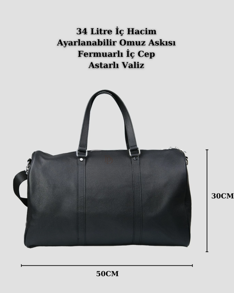 Hakiki Deri Seyahat Çantası - Valiz 
