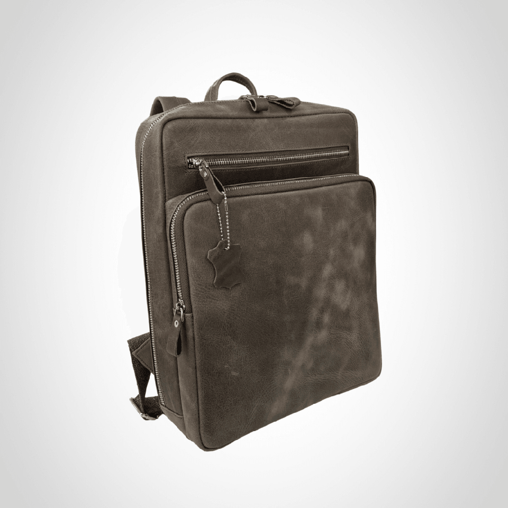 Hakiki Deri Unisex Sırt Çantası – Laptop Bölmeli, Suya Dayanıklı, Çok Gözlü | Roma 1251 