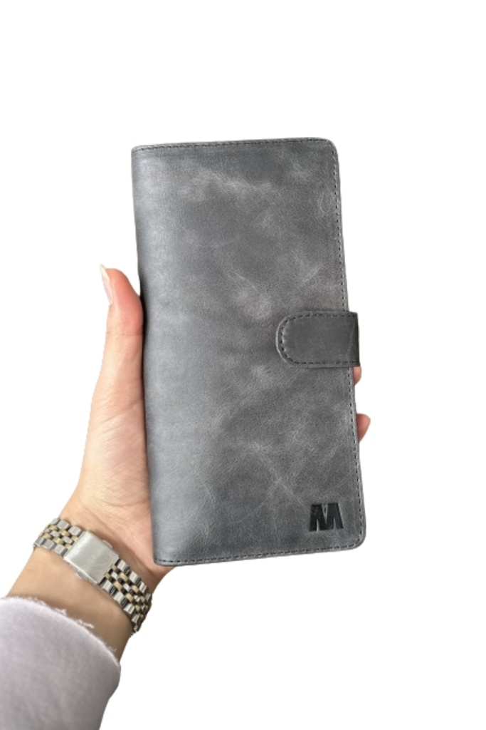 Hakiki Deri Unisex Cüzdan – Telefon Bölmeli, İsim Yazılı, Kişiye Özel | Twist 2323